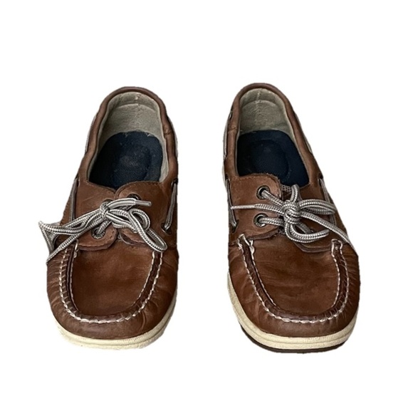 Sperry Top-Sider Intrepid 9774811 Women’s Boat Shoes 6.5M Tan Brown Leather - Picture 3 of 10